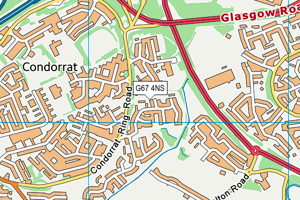 G67 4NS map - OS VectorMap District (Ordnance Survey)