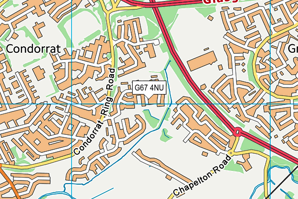 G67 4NU map - OS VectorMap District (Ordnance Survey)