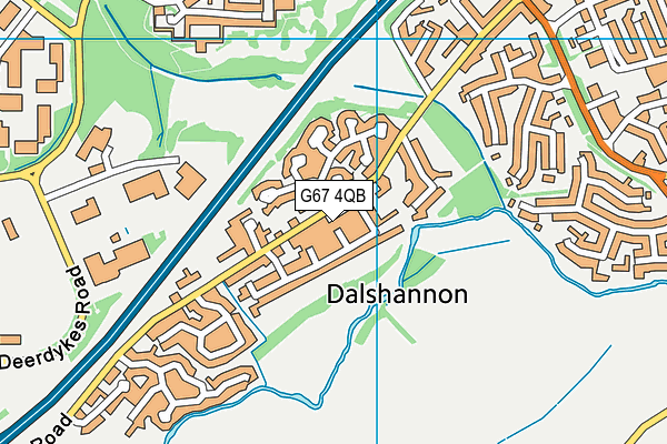 G67 4QB map - OS VectorMap District (Ordnance Survey)