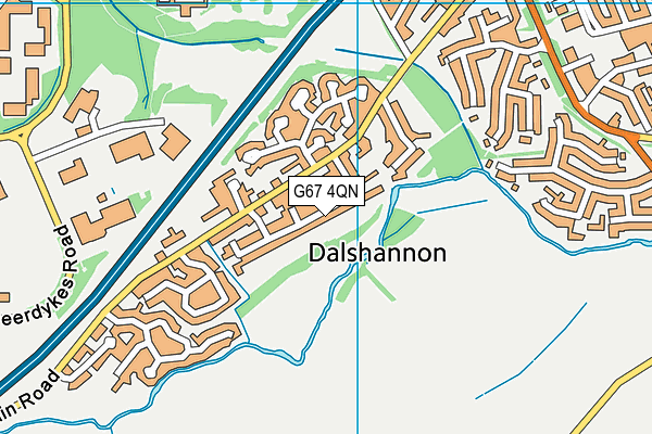 G67 4QN map - OS VectorMap District (Ordnance Survey)