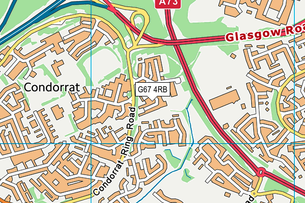 G67 4RB map - OS VectorMap District (Ordnance Survey)