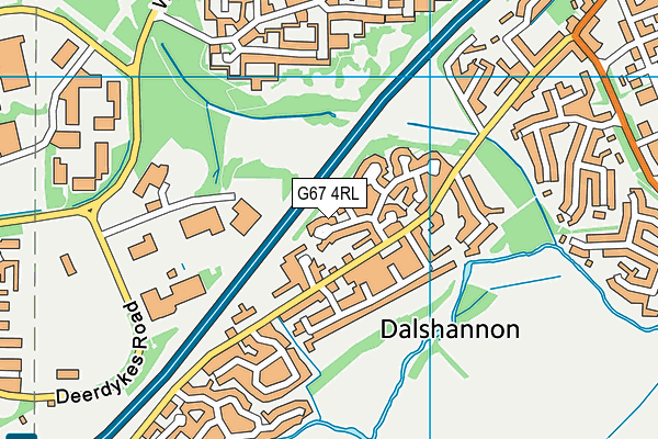 G67 4RL map - OS VectorMap District (Ordnance Survey)