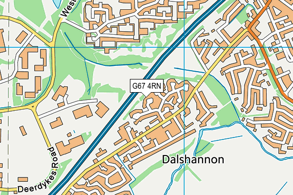 G67 4RN map - OS VectorMap District (Ordnance Survey)