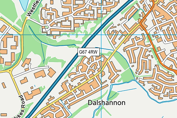 G67 4RW map - OS VectorMap District (Ordnance Survey)