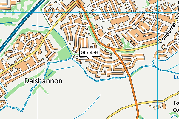 G67 4SH map - OS VectorMap District (Ordnance Survey)