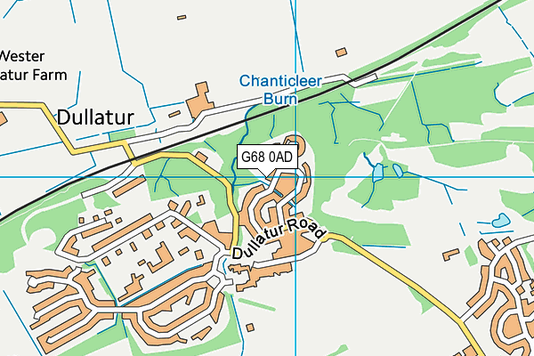 G68 0AD map - OS VectorMap District (Ordnance Survey)