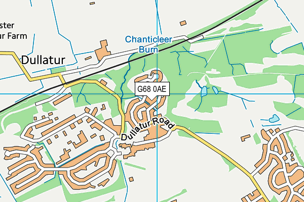 G68 0AE map - OS VectorMap District (Ordnance Survey)