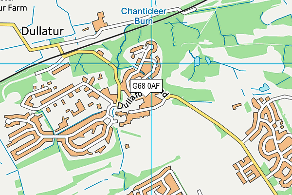 G68 0AF map - OS VectorMap District (Ordnance Survey)