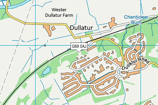 G68 0AJ map - OS VectorMap District (Ordnance Survey)