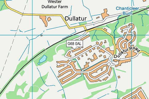 G68 0AL map - OS VectorMap District (Ordnance Survey)