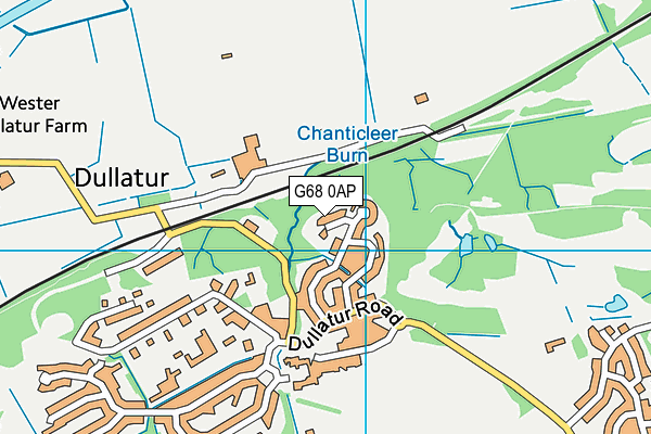 G68 0AP map - OS VectorMap District (Ordnance Survey)