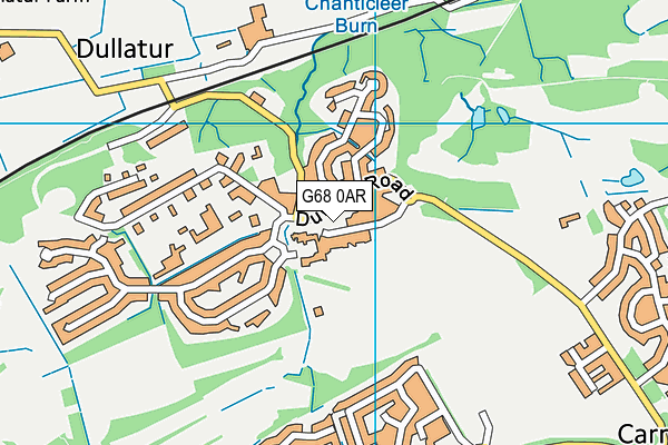 G68 0AR map - OS VectorMap District (Ordnance Survey)