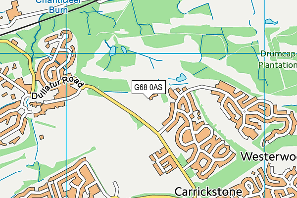 G68 0AS map - OS VectorMap District (Ordnance Survey)