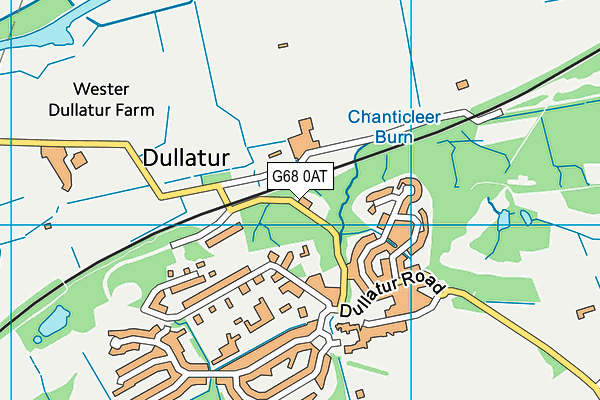 G68 0AT map - OS VectorMap District (Ordnance Survey)