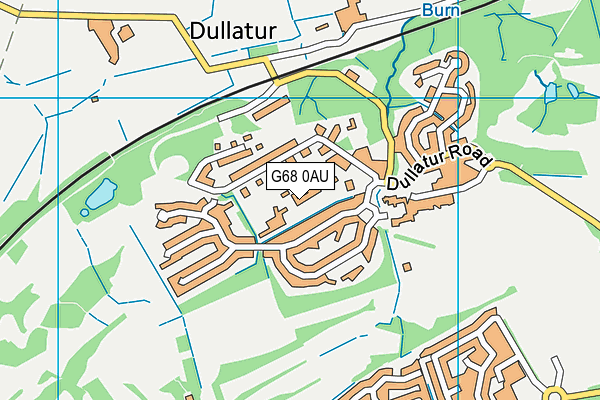 G68 0AU map - OS VectorMap District (Ordnance Survey)