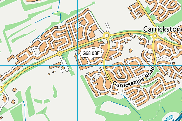 G68 0BF map - OS VectorMap District (Ordnance Survey)