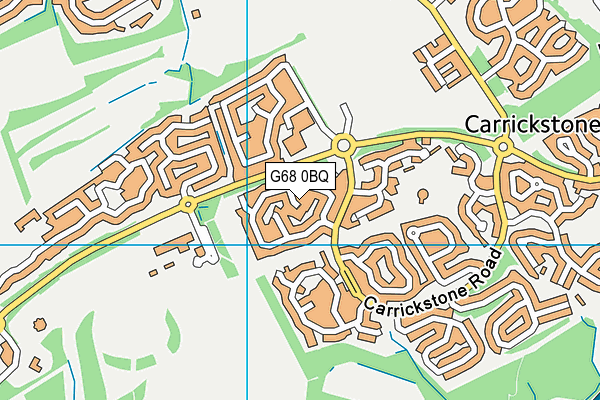 G68 0BQ map - OS VectorMap District (Ordnance Survey)