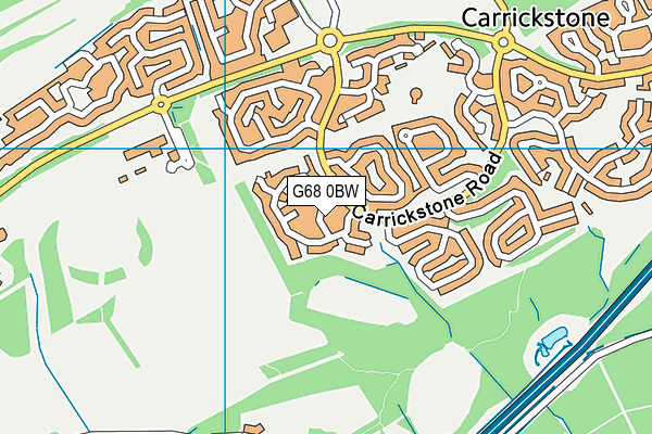 G68 0BW map - OS VectorMap District (Ordnance Survey)