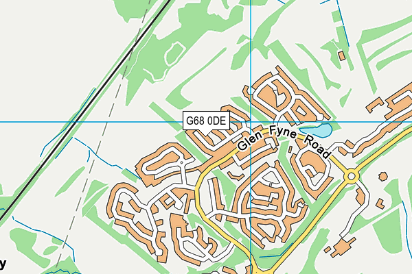 G68 0DE map - OS VectorMap District (Ordnance Survey)