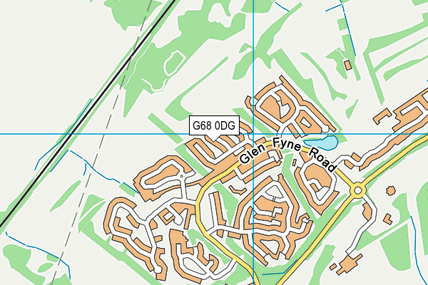 G68 0DG map - OS VectorMap District (Ordnance Survey)