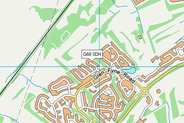 G68 0DH map - OS VectorMap District (Ordnance Survey)