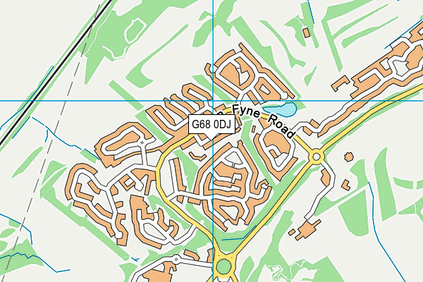 G68 0DJ map - OS VectorMap District (Ordnance Survey)