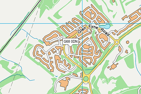 G68 0DN map - OS VectorMap District (Ordnance Survey)