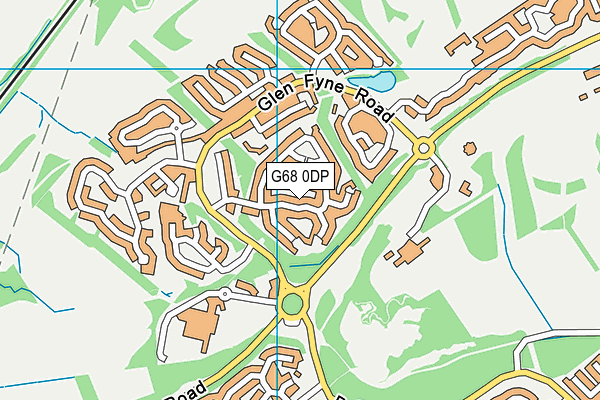 G68 0DP map - OS VectorMap District (Ordnance Survey)