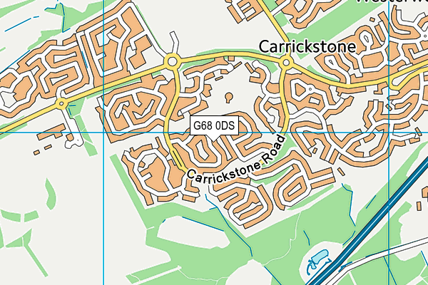 G68 0DS map - OS VectorMap District (Ordnance Survey)