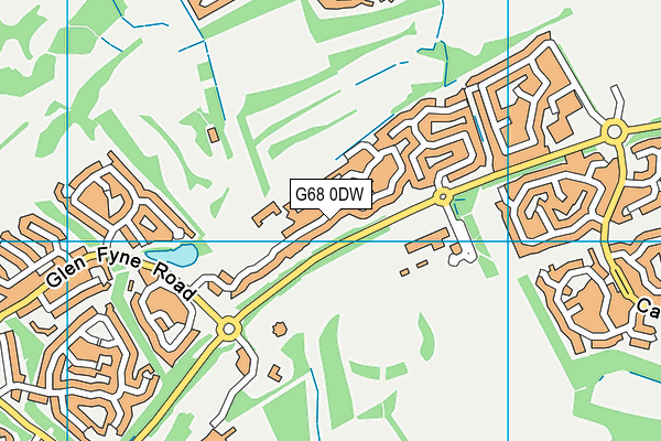 G68 0DW map - OS VectorMap District (Ordnance Survey)