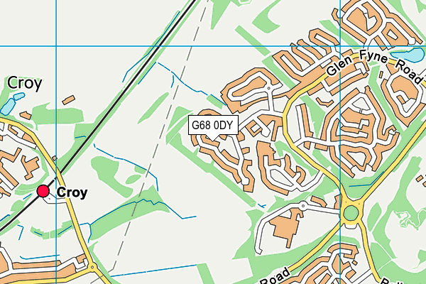 G68 0DY map - OS VectorMap District (Ordnance Survey)