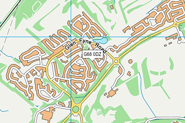 G68 0DZ map - OS VectorMap District (Ordnance Survey)