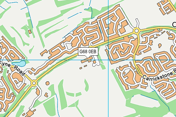 G68 0EB map - OS VectorMap District (Ordnance Survey)