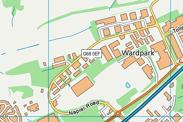 G68 0EF map - OS VectorMap District (Ordnance Survey)