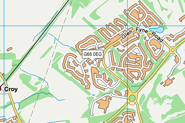 G68 0EG map - OS VectorMap District (Ordnance Survey)