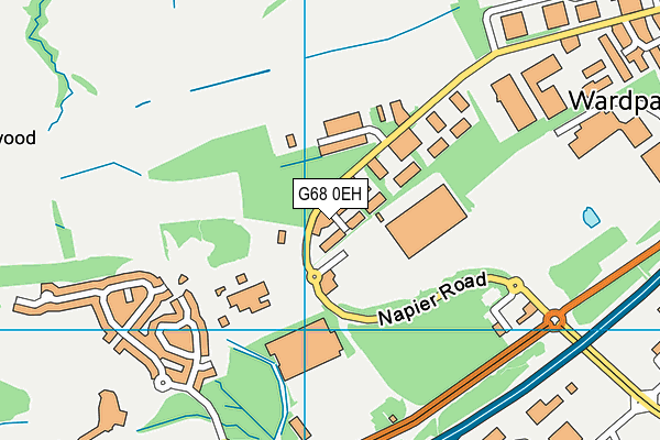 G68 0EH map - OS VectorMap District (Ordnance Survey)