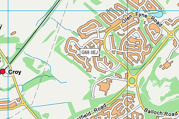 G68 0EJ map - OS VectorMap District (Ordnance Survey)