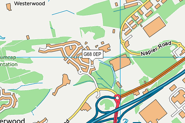 G68 0EP map - OS VectorMap District (Ordnance Survey)