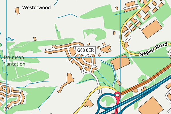 G68 0ER map - OS VectorMap District (Ordnance Survey)