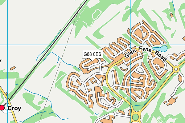 G68 0ES map - OS VectorMap District (Ordnance Survey)