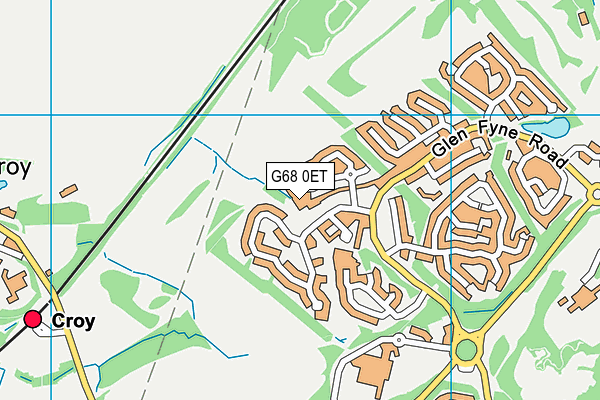 G68 0ET map - OS VectorMap District (Ordnance Survey)