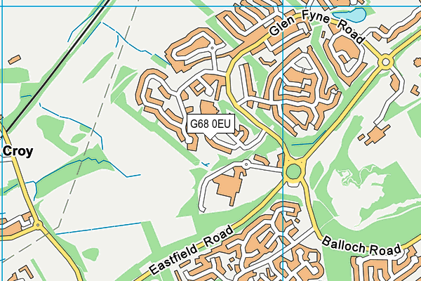 G68 0EU map - OS VectorMap District (Ordnance Survey)