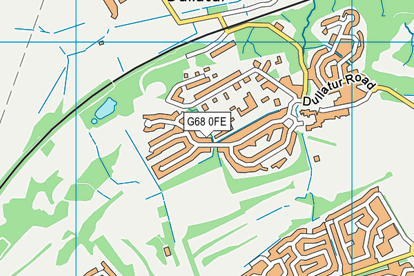 G68 0FE map - OS VectorMap District (Ordnance Survey)