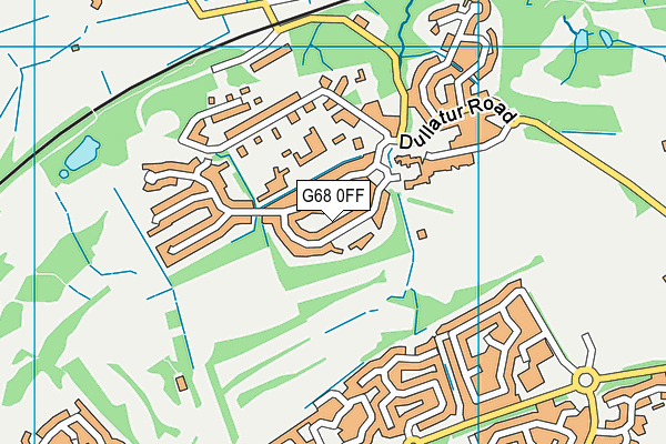 G68 0FF map - OS VectorMap District (Ordnance Survey)