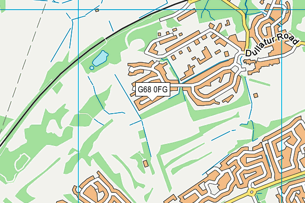 G68 0FG map - OS VectorMap District (Ordnance Survey)