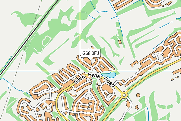 G68 0FJ map - OS VectorMap District (Ordnance Survey)