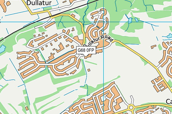 G68 0FP map - OS VectorMap District (Ordnance Survey)