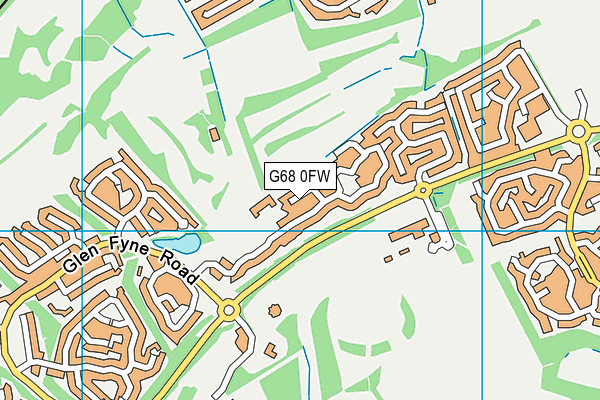 G68 0FW map - OS VectorMap District (Ordnance Survey)