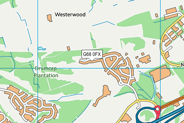 G68 0FX map - OS VectorMap District (Ordnance Survey)