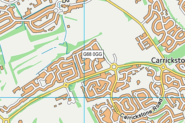 G68 0GG map - OS VectorMap District (Ordnance Survey)